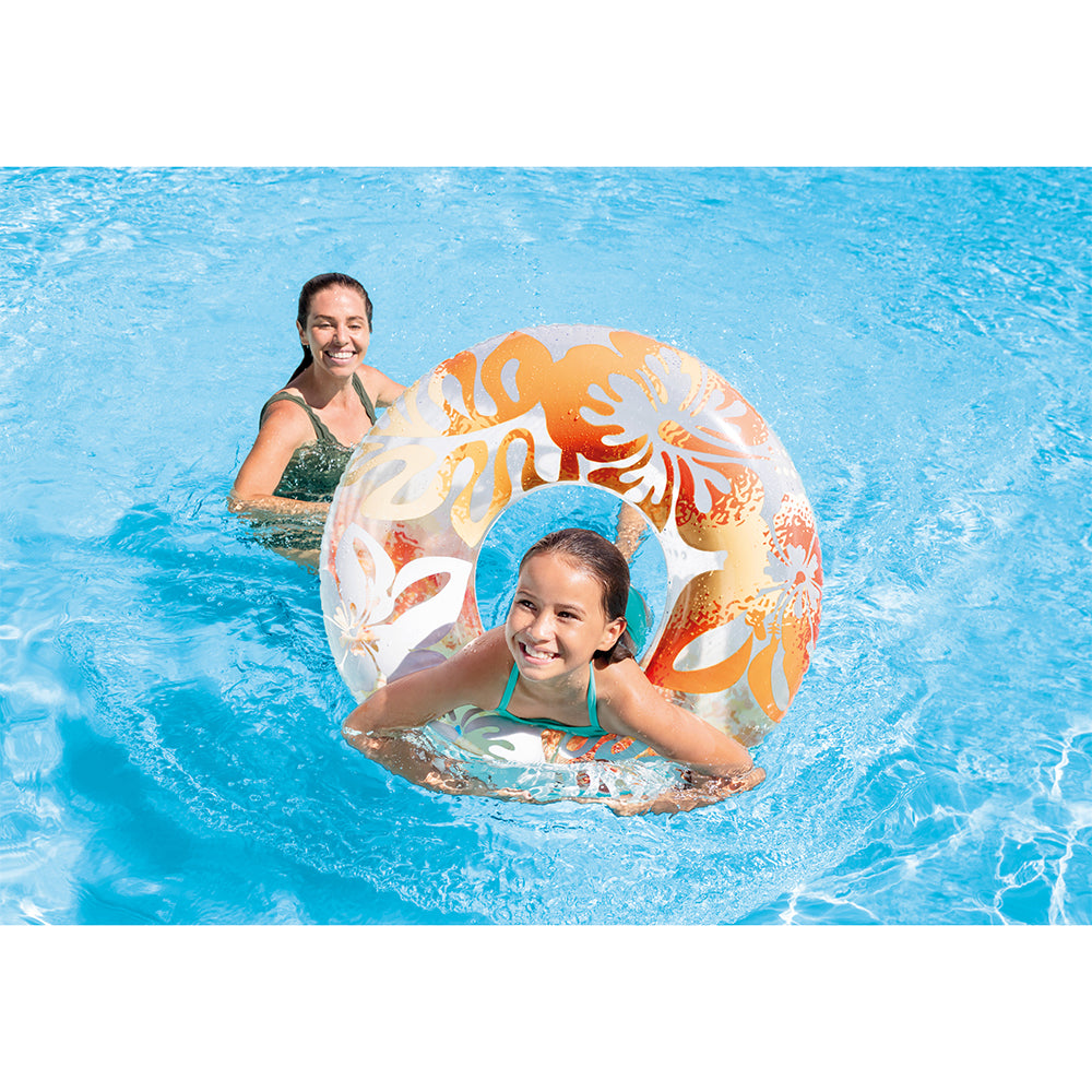 59251np-intex-clear-tropical-colour-91cm-inflatable-pool-swim-tube-assorted
