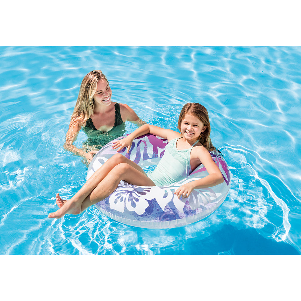 59251np-intex-clear-tropical-colour-91cm-inflatable-pool-swim-tube-assorted