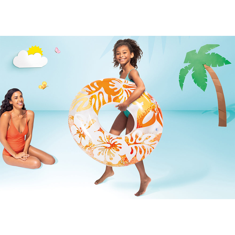 59251np-intex-clear-tropical-colour-91cm-inflatable-pool-swim-tube-assorted