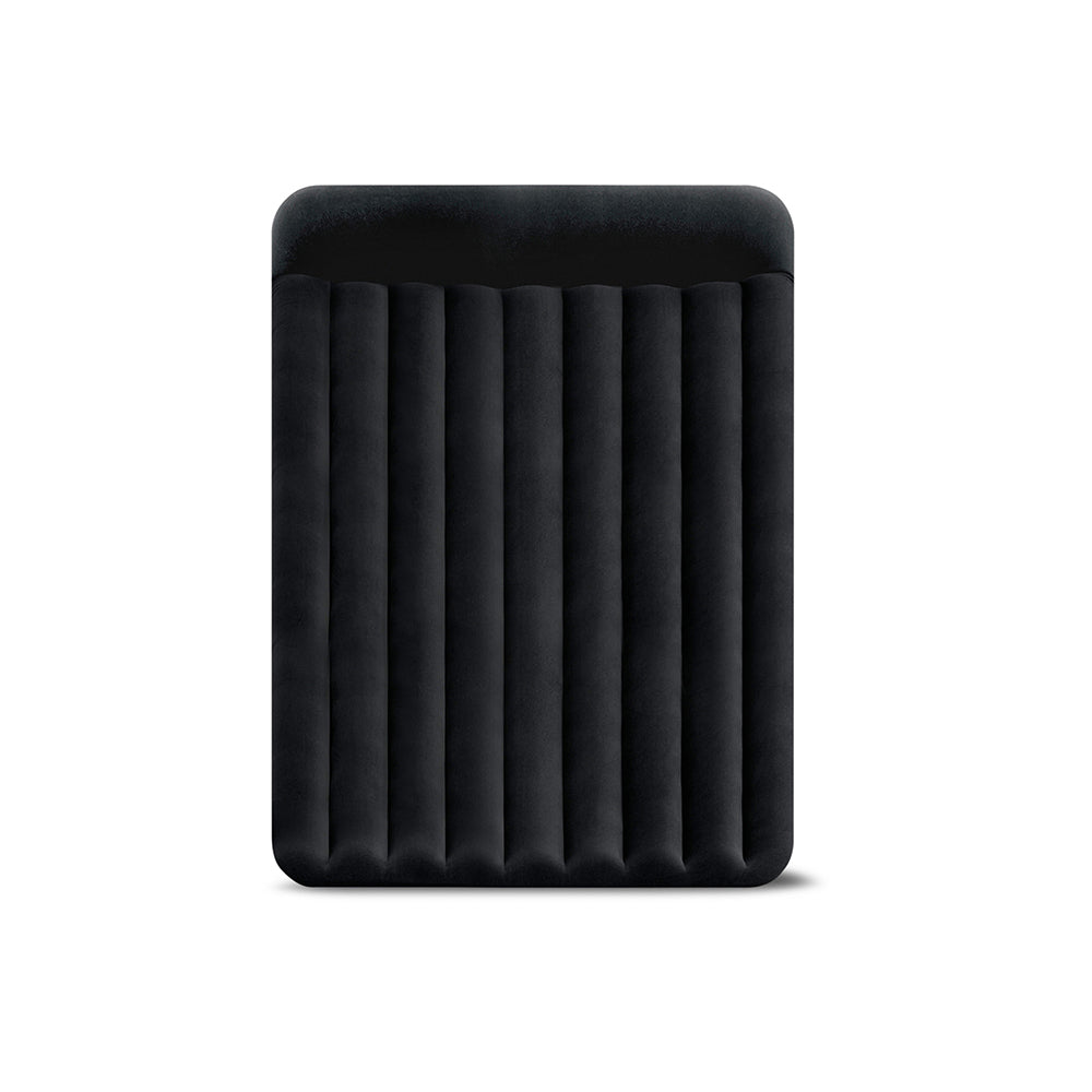 64143-intex-dura-beam-classic-inflatable-queen-airbed-w-pillow-rest-black