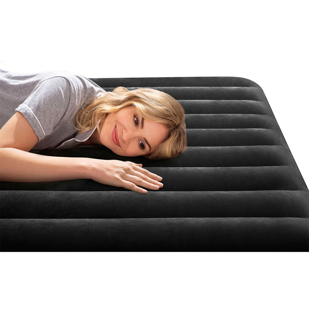 64143-intex-dura-beam-classic-inflatable-queen-airbed-w-pillow-rest-black