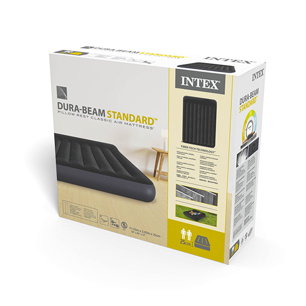 64143-intex-dura-beam-classic-inflatable-queen-airbed-w-pillow-rest-black