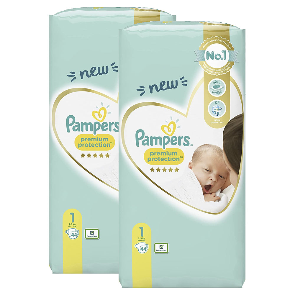 836001-2x-44pc-pampers-premium-protection-nappies-size-1-2-5kg