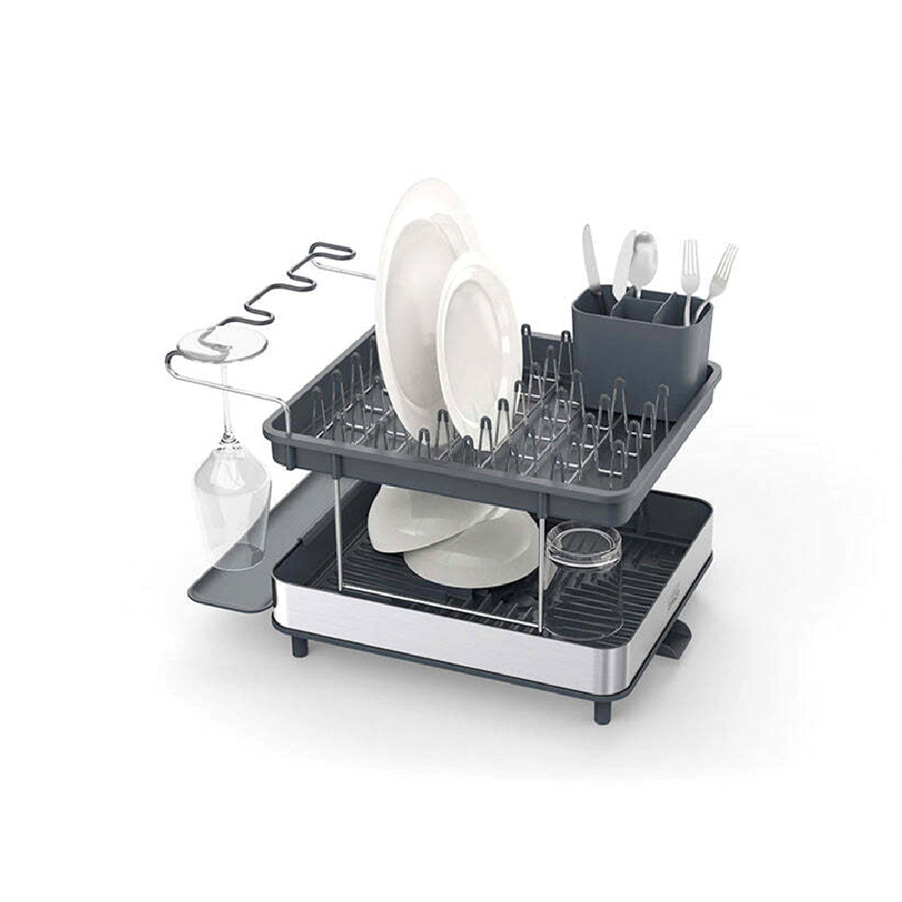 851647-joseph-joseph-excel-steel-2-tier-dish-rack-grey