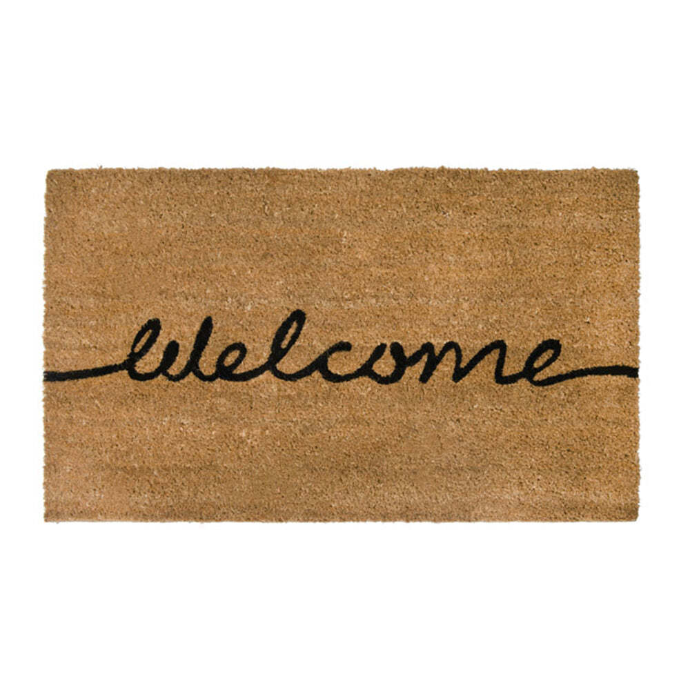 J.Elliot PVC Backed 45x75cm Coir Printed Mat - Welcome