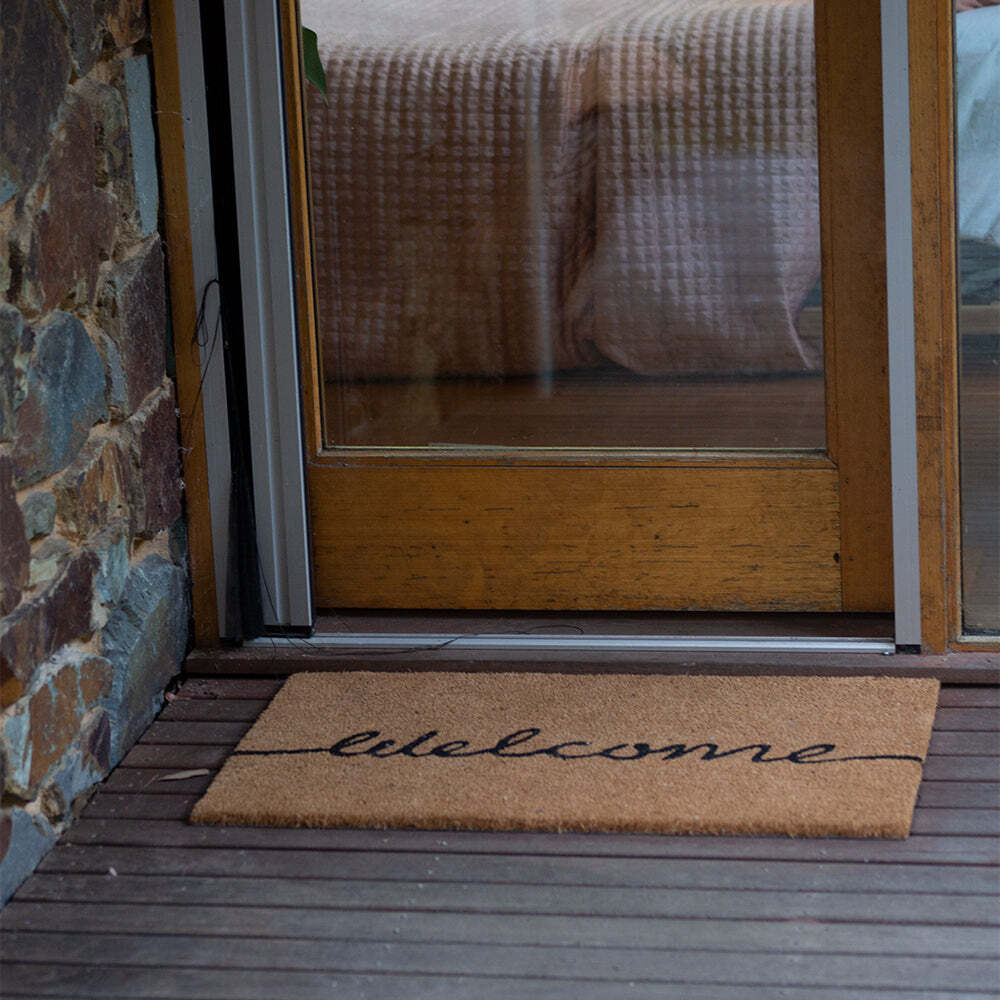 J.Elliot PVC Backed 45x75cm Coir Printed Mat - Welcome