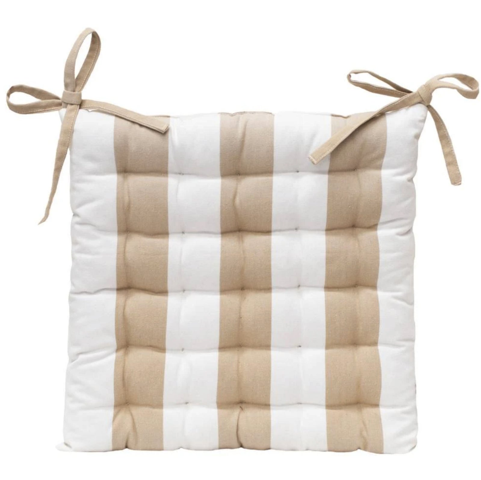 J. Elliot Outdoor Stripe Chair Pad 40x40cm Taupe