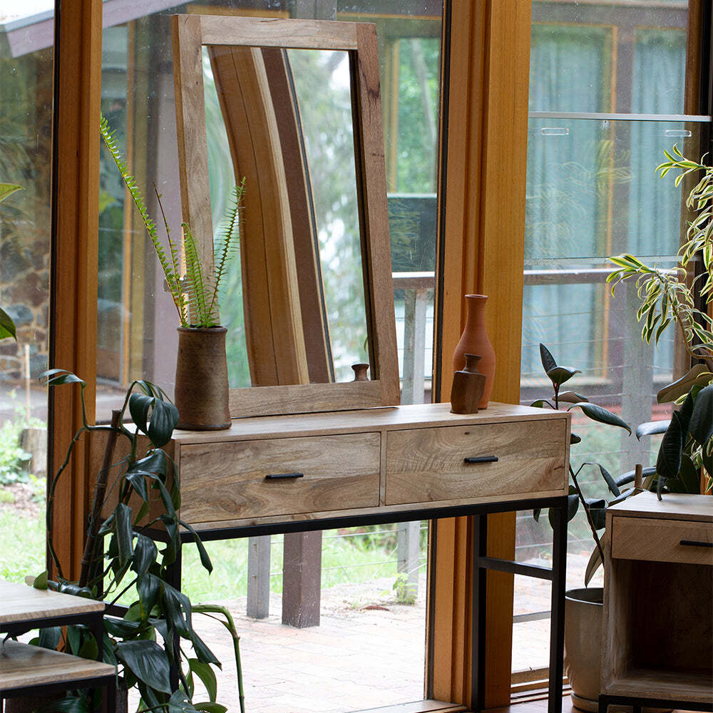 J. Elliot Newhalen Mirror 90x2.5x60cm Natural