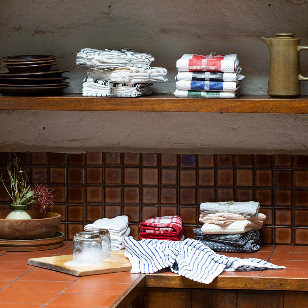 J. Elliot Elly 2 Pack Tea Towels 45x65cm Blue