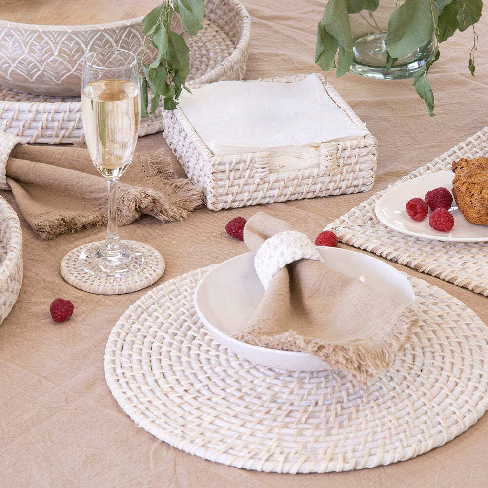 J.Elliot Avani 150x250cm Cotton Table Cloth - Linen