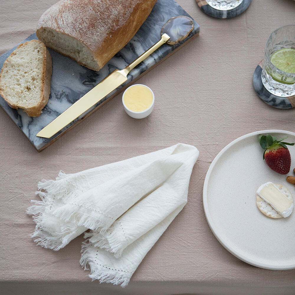 4pc J.Elliot Avani Dining 40x40cm Cotton Napkins - Ivory