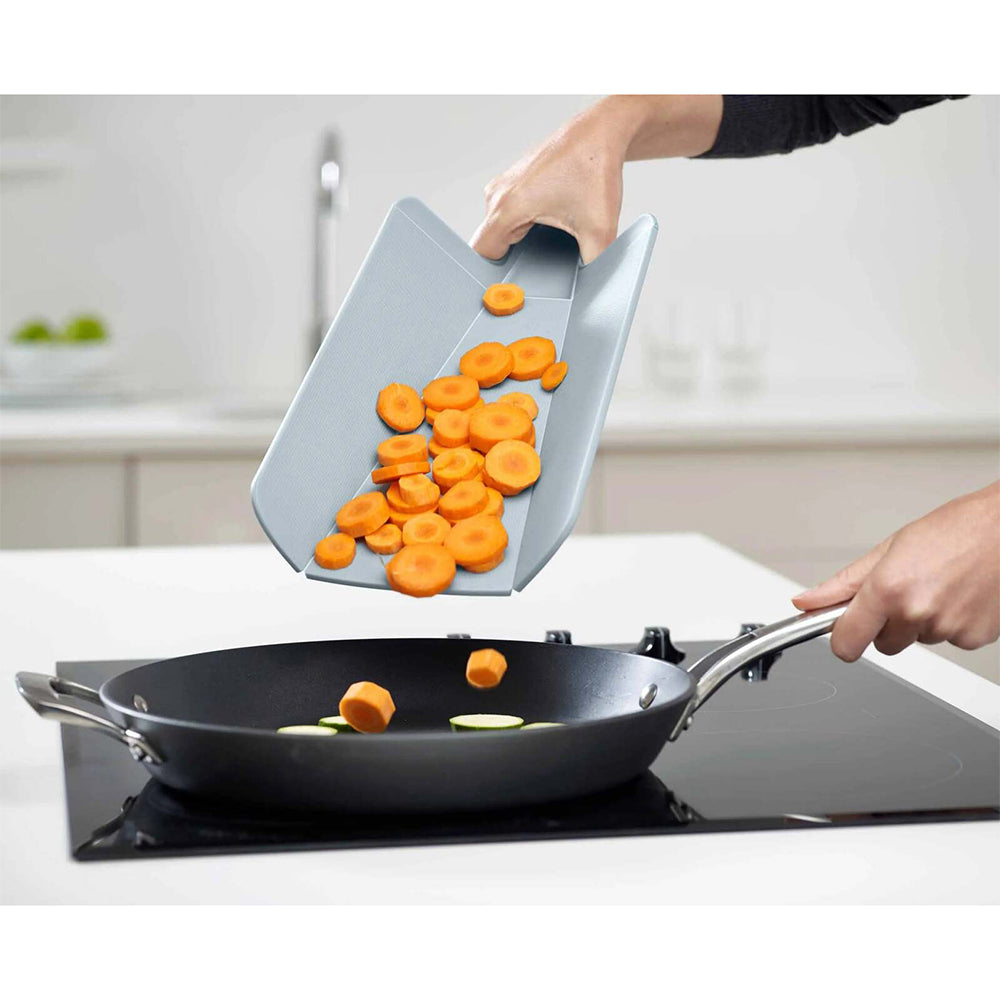 2pc Joseph & Joseph Chop2Pot Plus 38cm Chopping Board Set - Sky