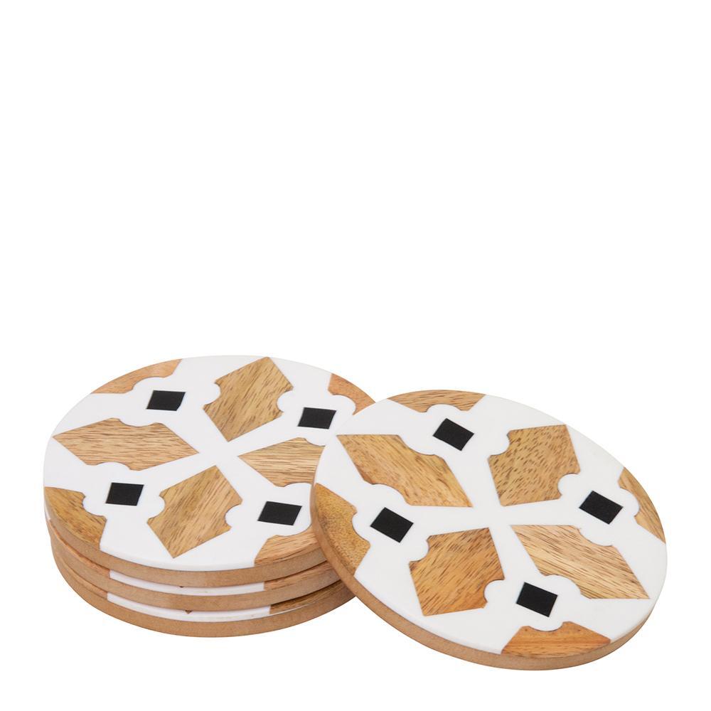 4PK J. Elliot Alyvia Round Coaster 10x10cm Multi
