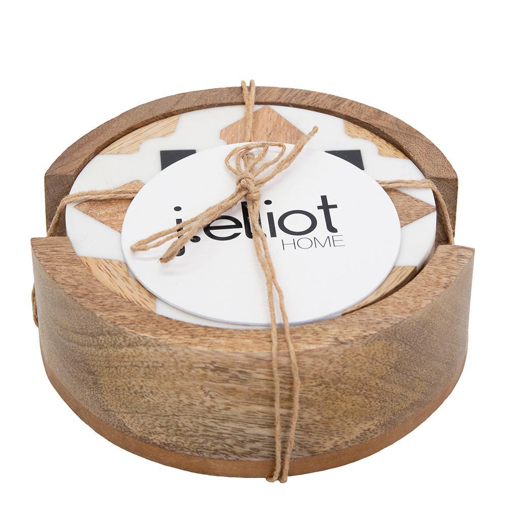4PK J. Elliot Alyvia Round Coaster 10x10cm Multi