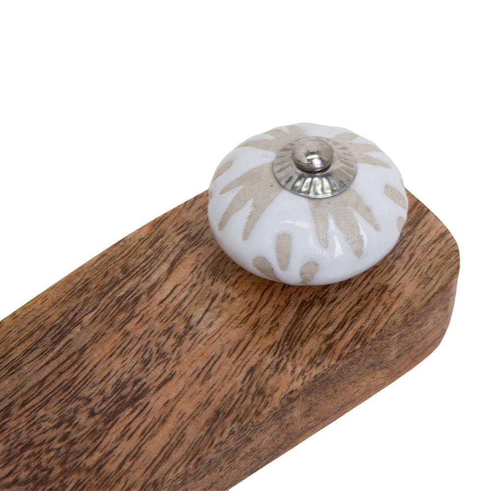 J. Elliot Jayda Door Stop 16x5x5cm Natural & White