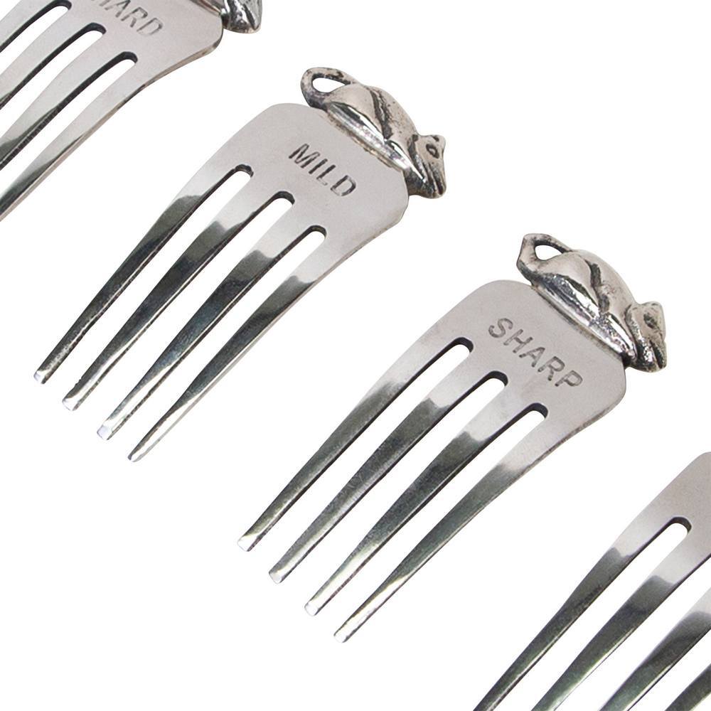 4pc J. Elliot Remy Cheese Markers Set 7x3cm Silver