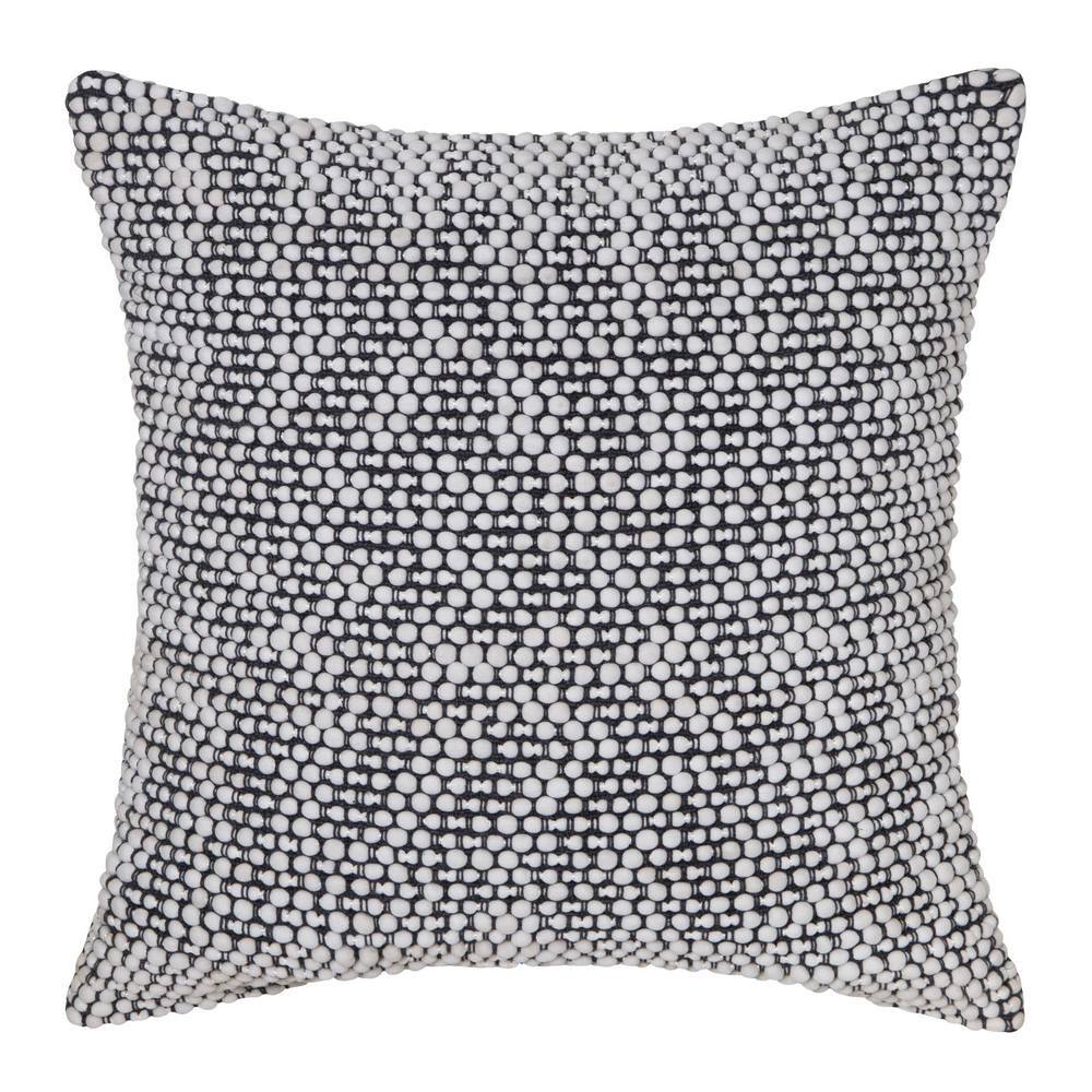 J. Elliot Brody Cushion 50x50cm Ivory & Charcoal