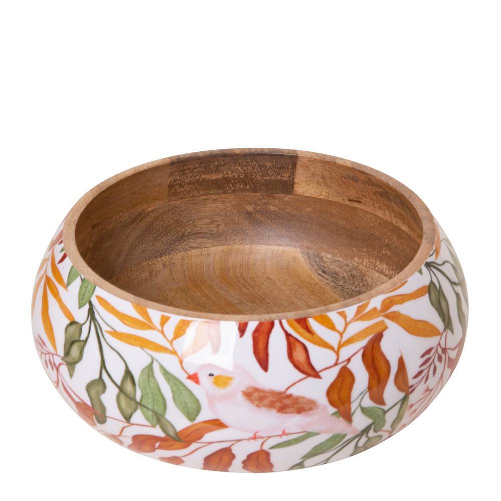 J. Elliot Flora & Finch Salad Bowl 30x30x12cm Multi