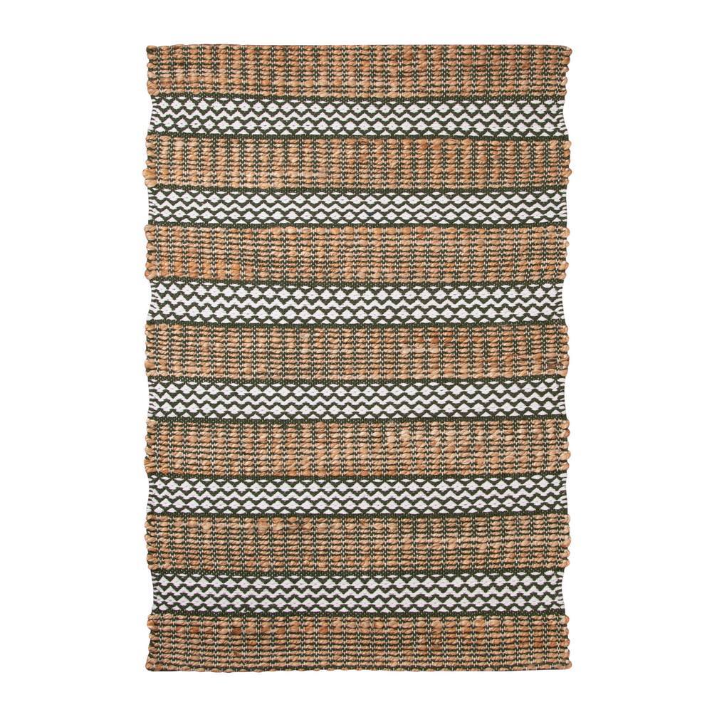 J. Elliot Rory Jute Rug 60x90cm Olive & Natural
