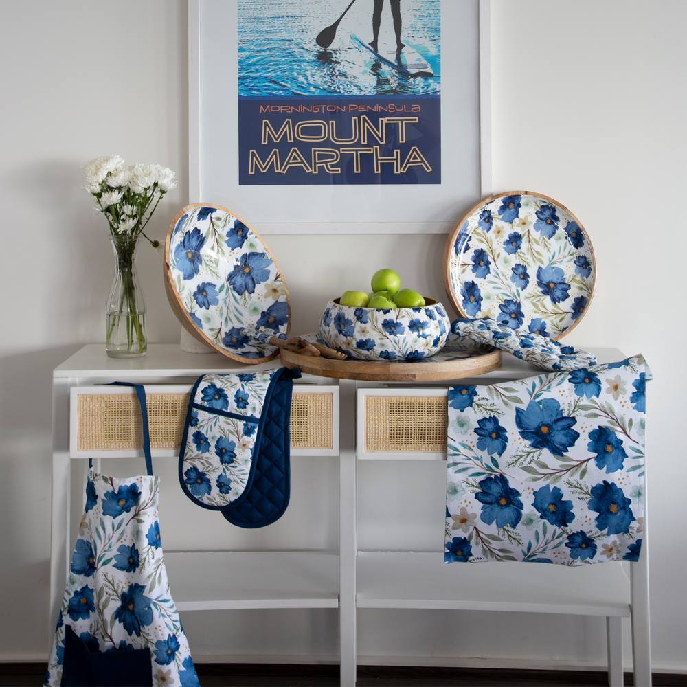 J. Elliot Wildflower Placemat Set of 4 33x48cm Blue