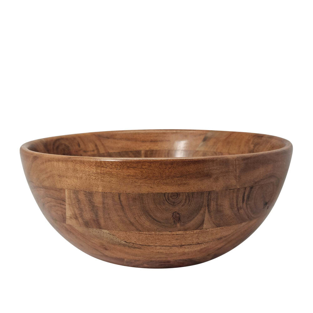 J.Elliot Home Brooks 30x13cm Acacia Wood Salad Bowl - Natural