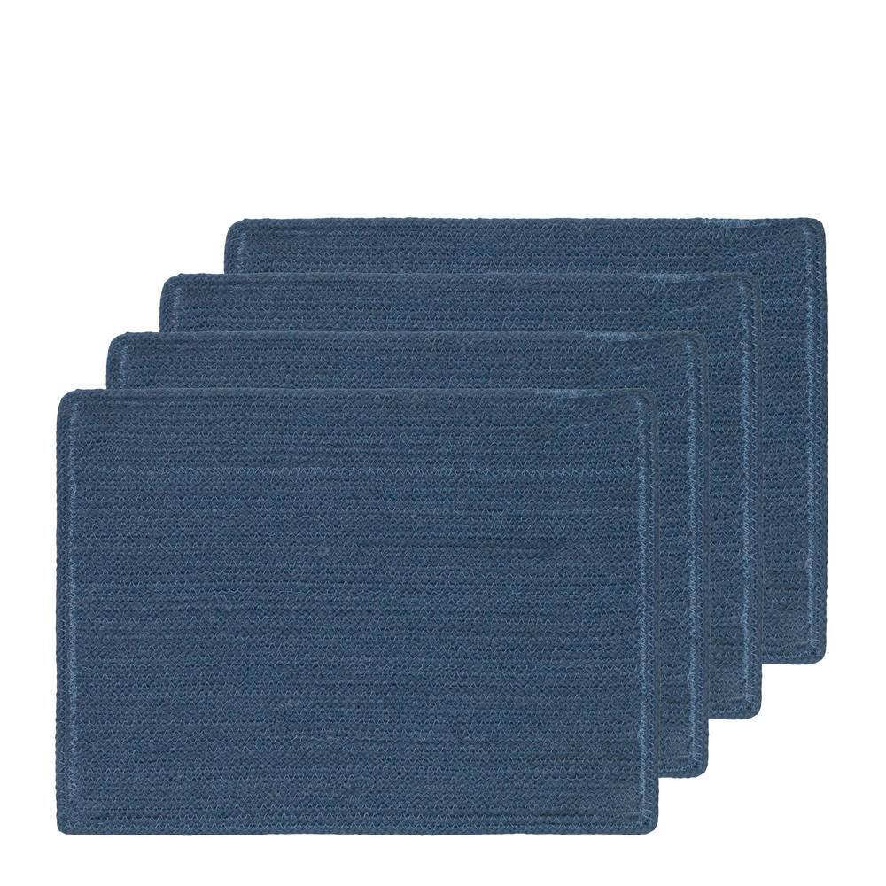 J. Elliot Miller Braided Placemat Set of 4 33x48cm Steel Blue