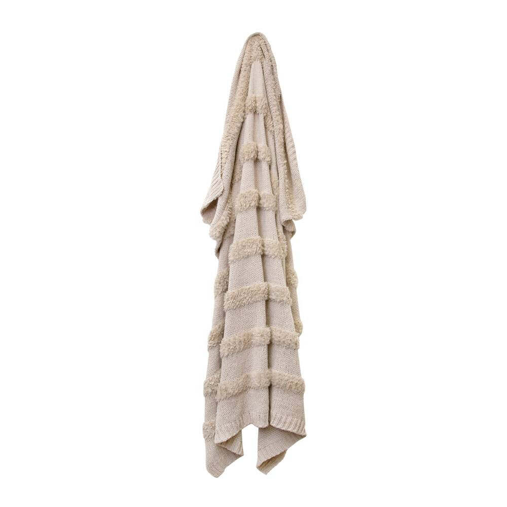 J.Elliot Darby Chenille Throw 130x160cm - Sandstone