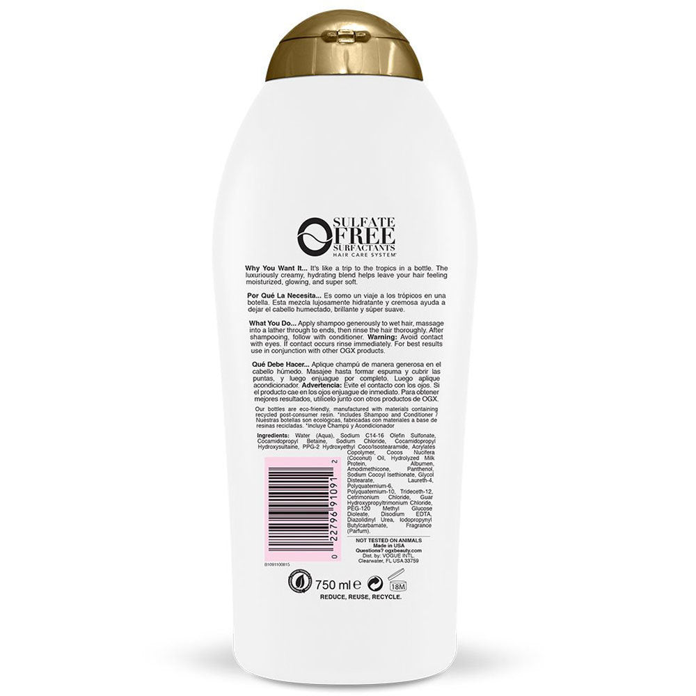 OGX 750ml Nourishing + Coconut Milk Shampoo