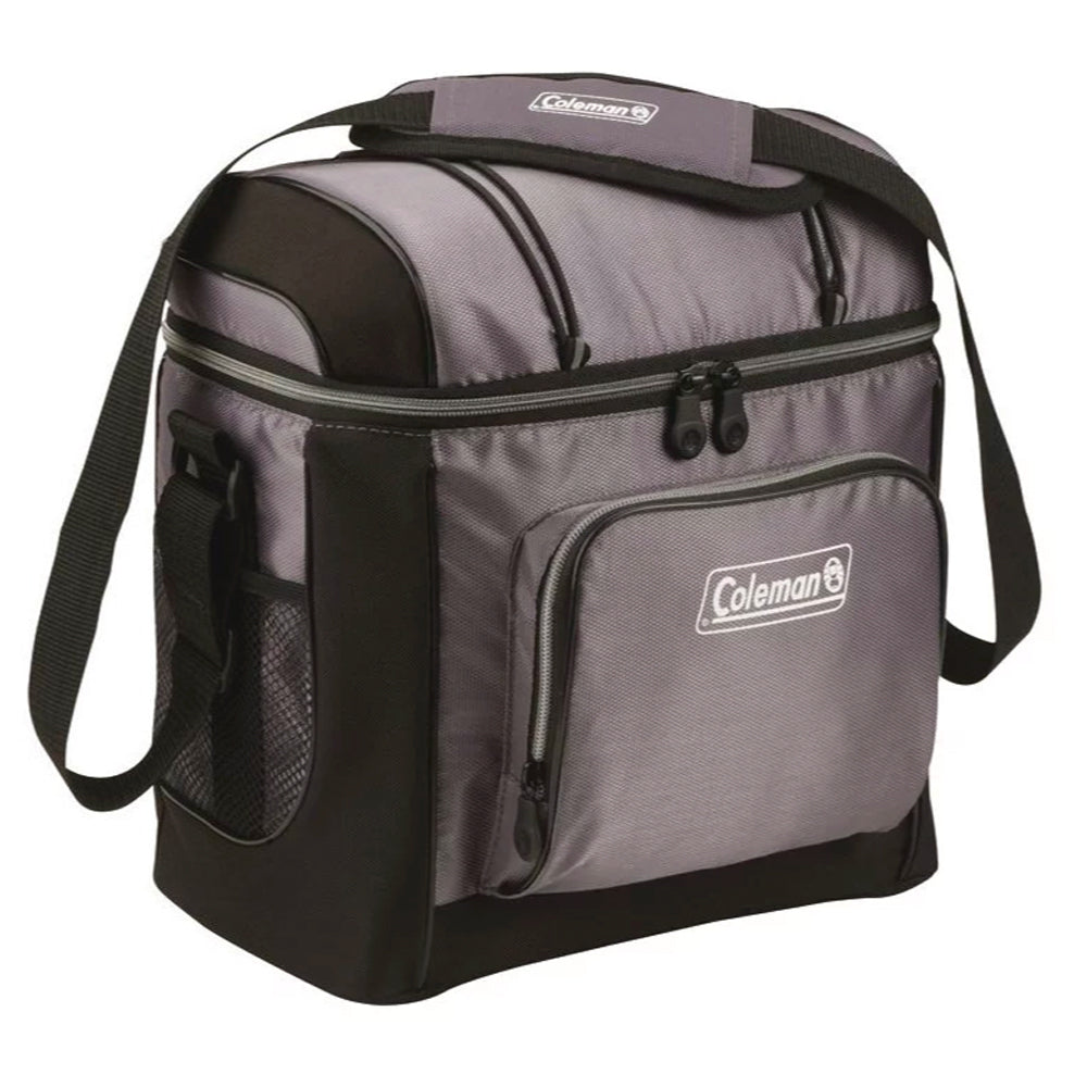 1322907-coleman-outdoor-16-can-soft-shell-cooler-insulated-camping-lunch-bag-grey