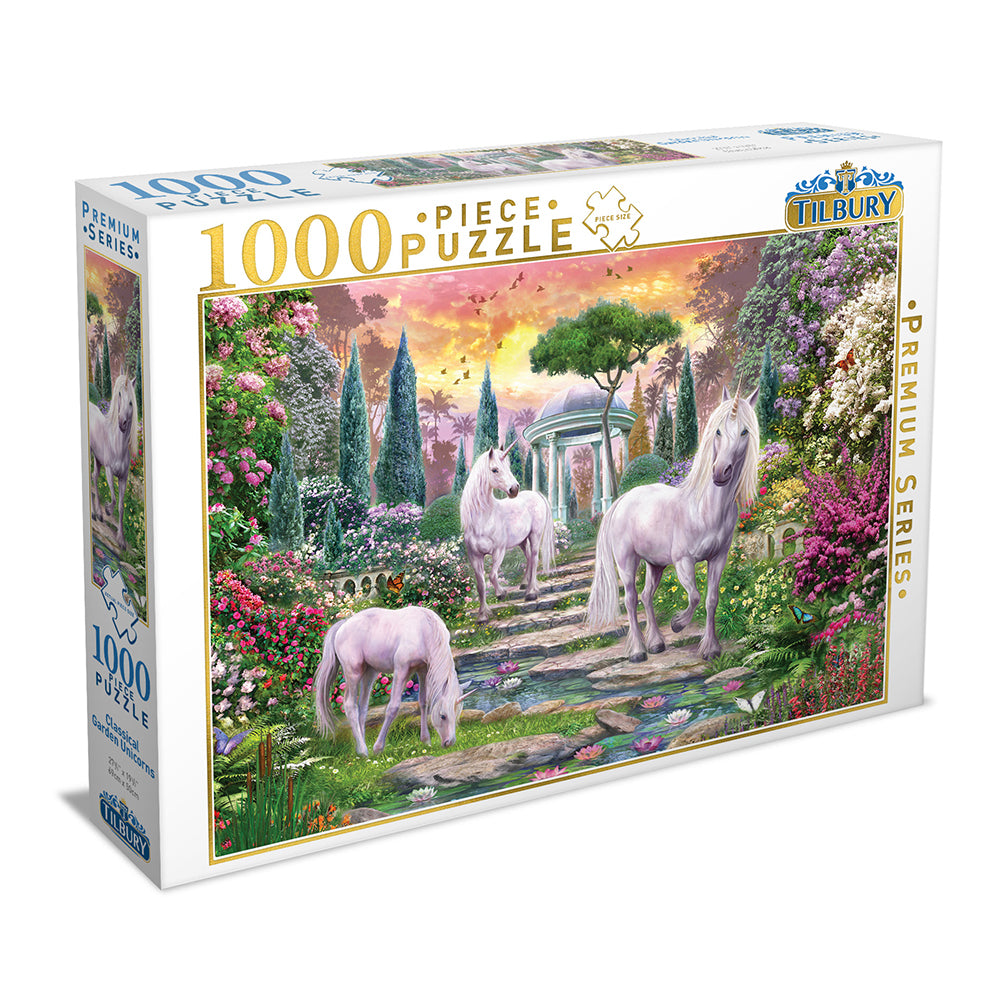 19519-1000pc-tilbury-puzzle-classical-garden-unicorns