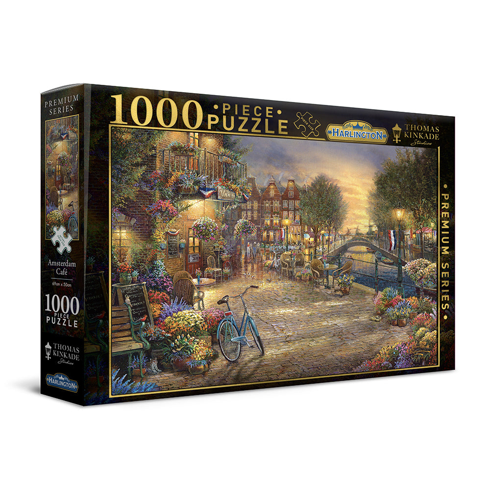 20039-1000pc-harlington-thomas-kinkade-puzzle-amsterdam-cafe-8yrs-69x50cm