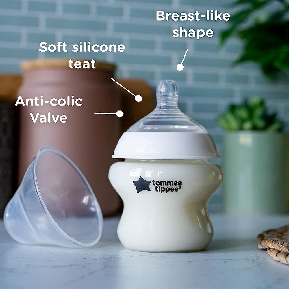 222009-6x-tommee-tippee-260ml-closer-to-nature-slow-flow-baby-bottles-0m-assorted