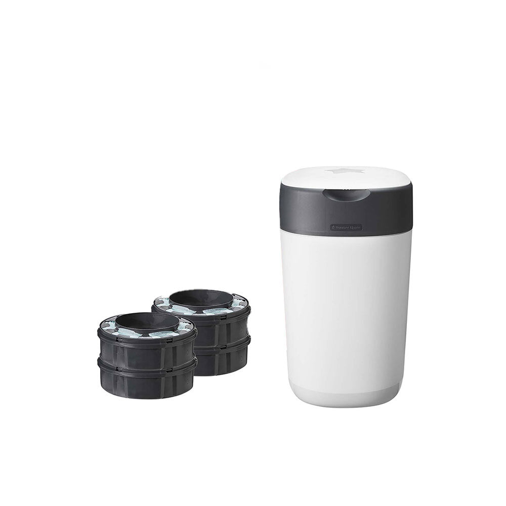 25102701-tommee-tippee-twist-and-click-advanced-nappy-bin-starter-set-white