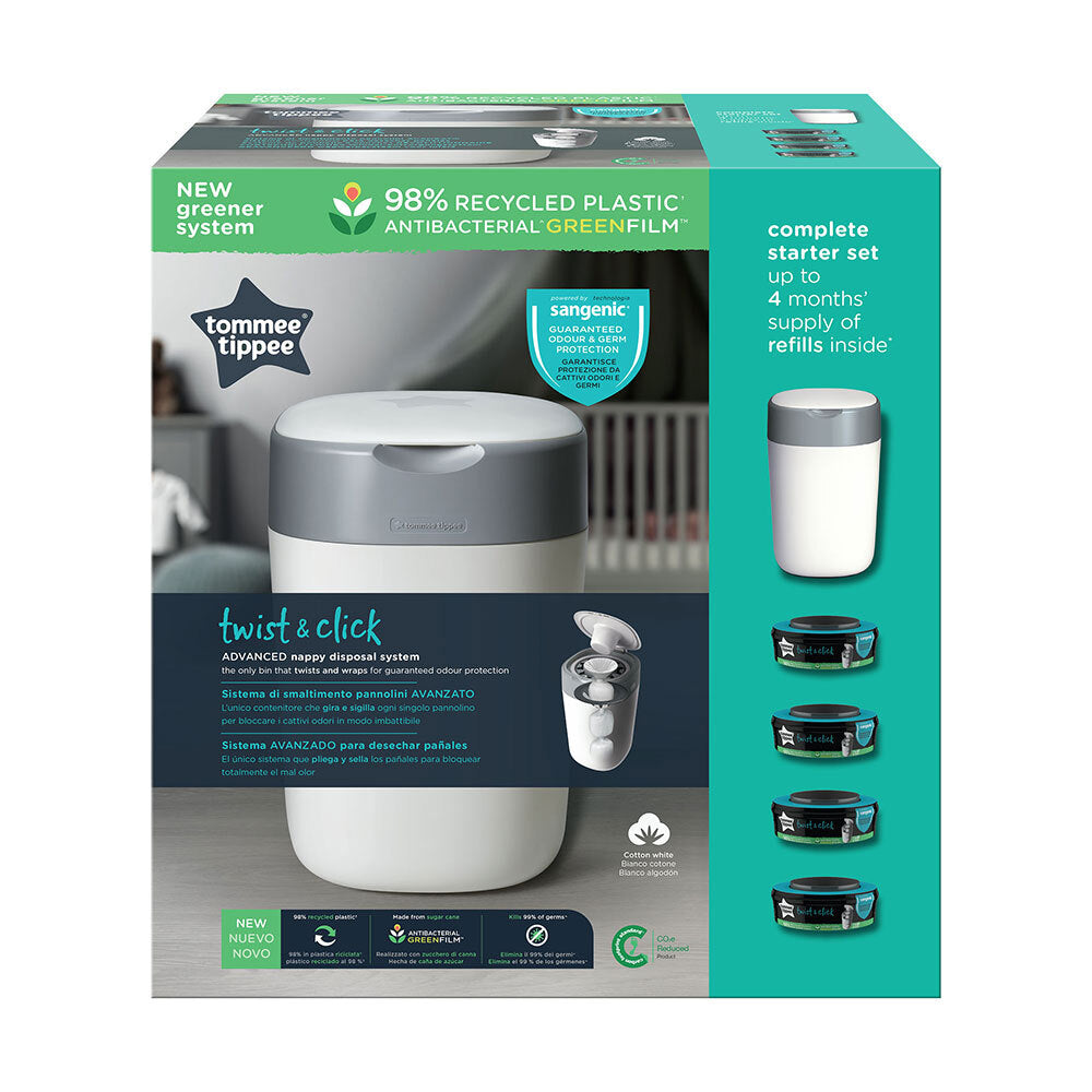 25102701-tommee-tippee-twist-and-click-advanced-nappy-bin-starter-set-white