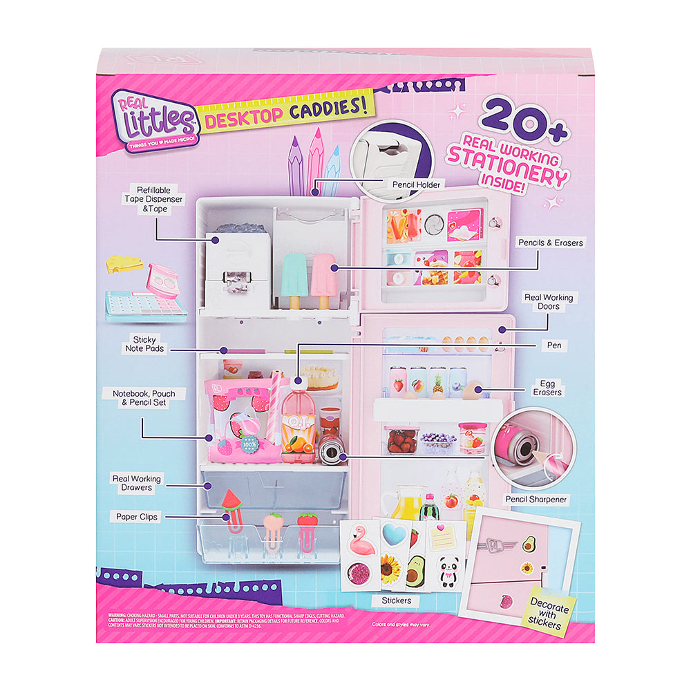25440-ac0-0000-20pc-real-littles-desktop-caddies-mini-fridge-mini-stationery-toy-playset-6y