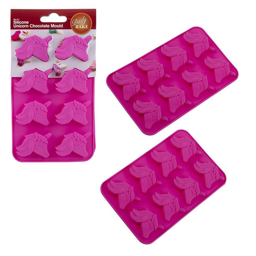 3068-1-2pc-daily-bake-unicorn-8-cup-silicone-chocolate-mould-set-pink