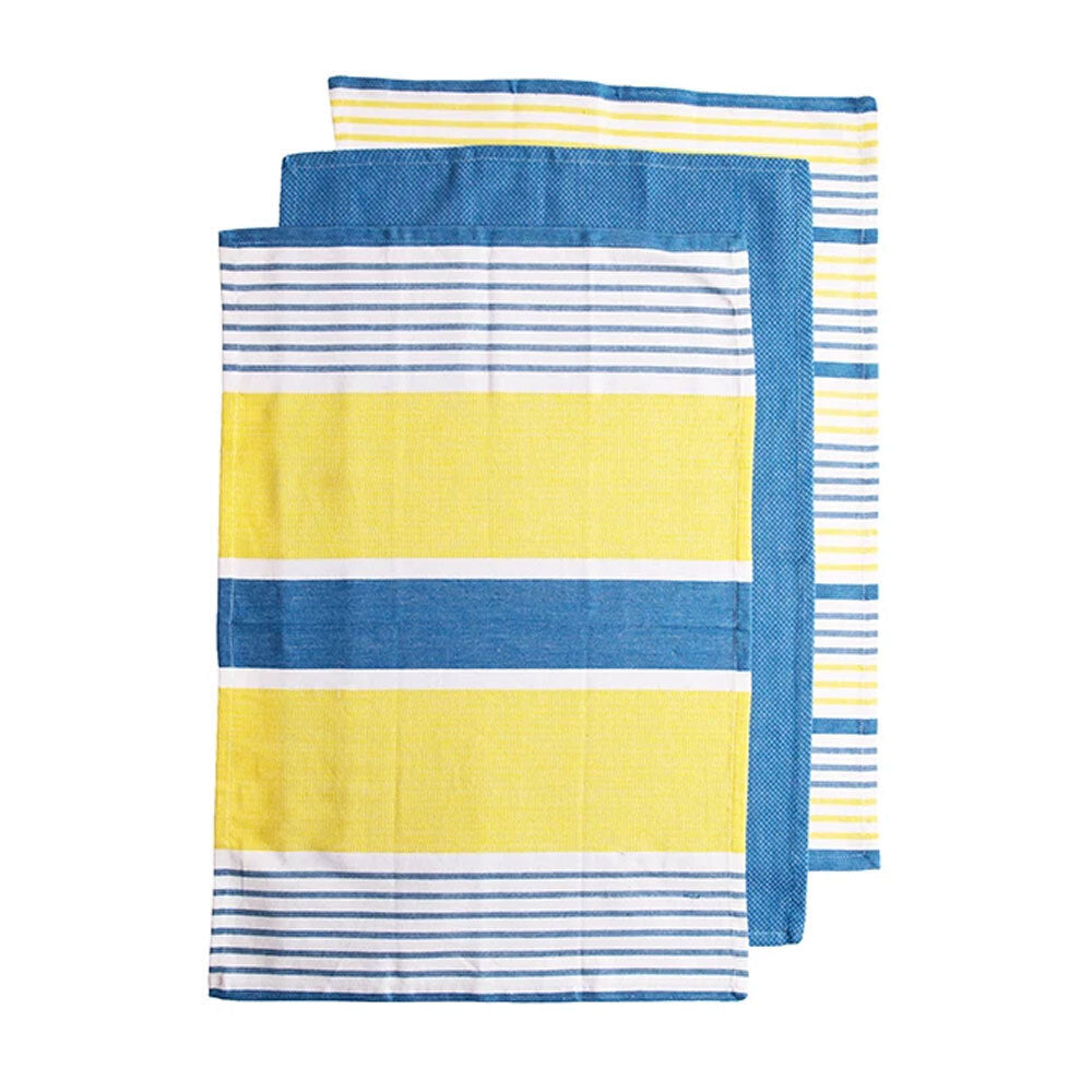 33481-3pc-ladelle-positano-stripe-yellow-kitchen-tea-towels