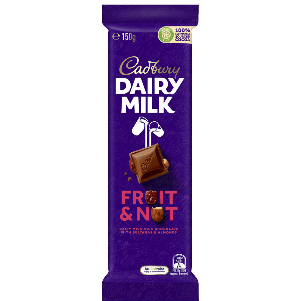 4052583-12pc-cadbury-fruit-nut-chocolate-candy-confectionery-bar-150g