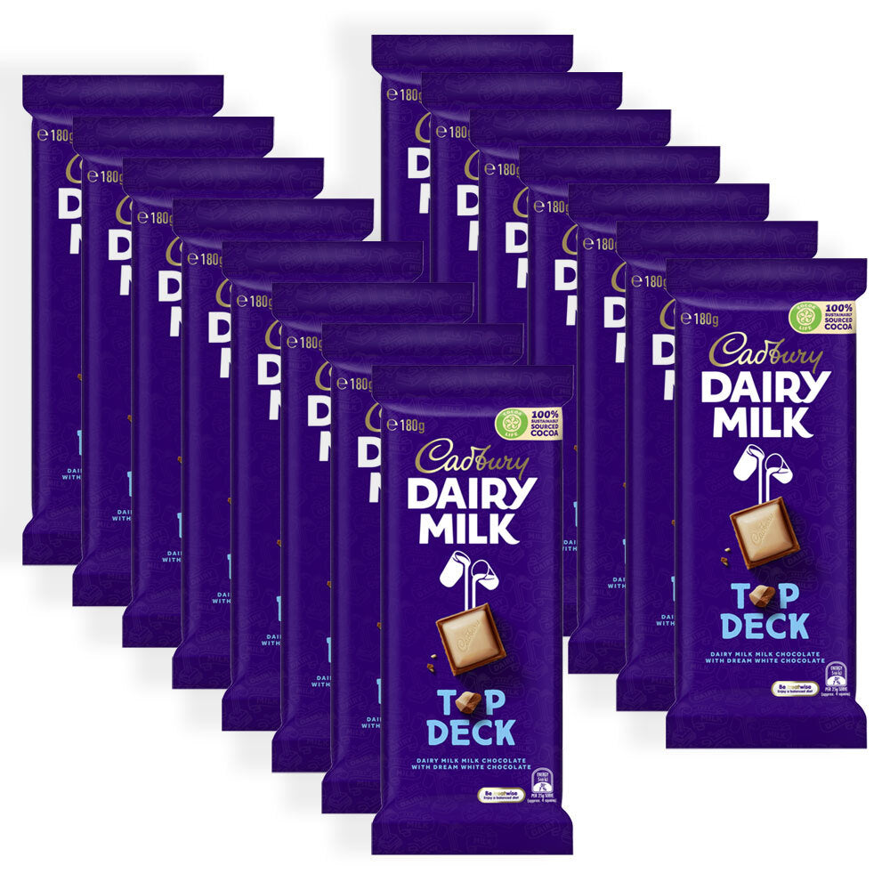 4052688-15pc-cadbury-top-deck-chocolate-candy-confectionery-bar-180g