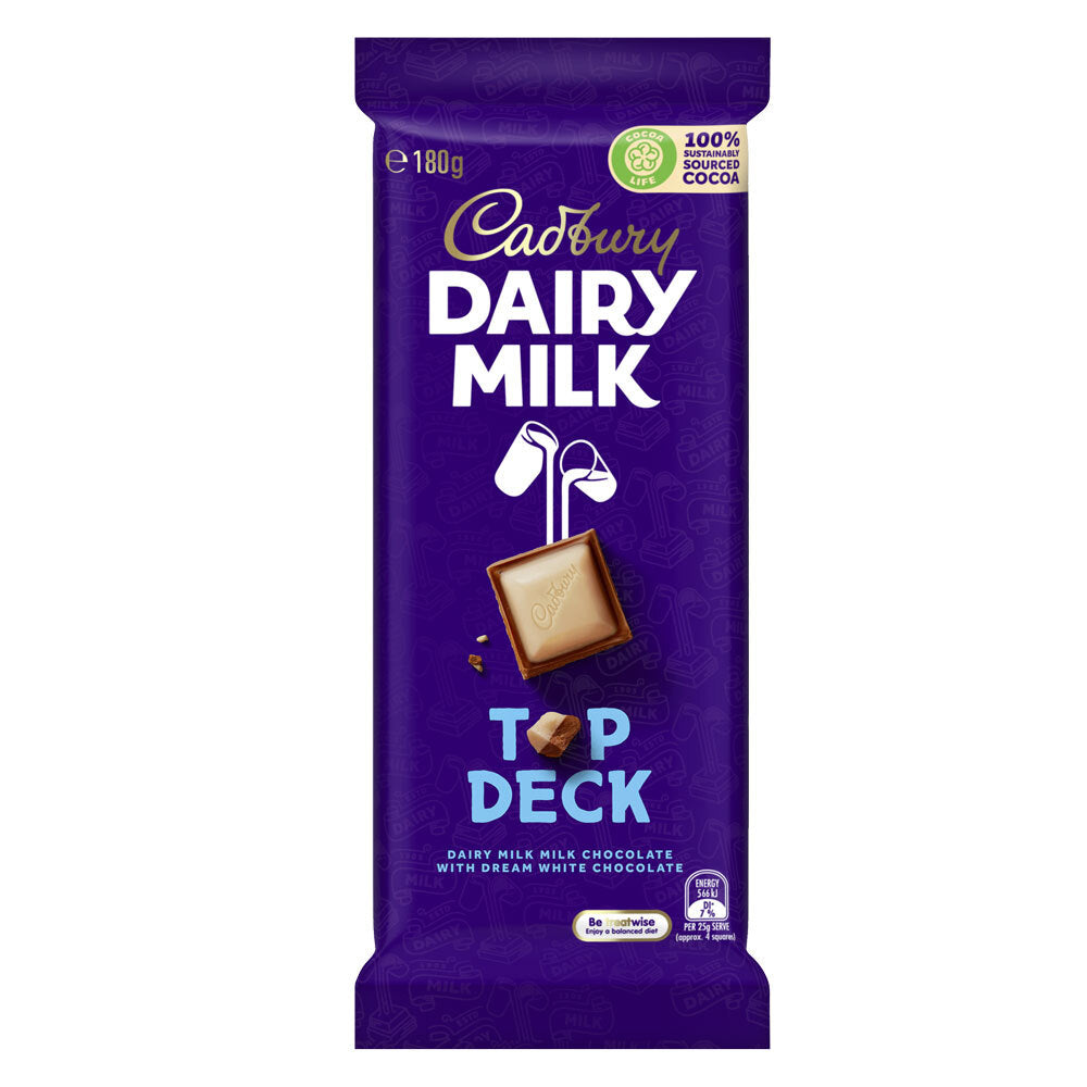 4052688-15pc-cadbury-top-deck-chocolate-candy-confectionery-bar-180g