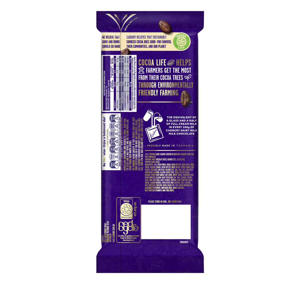 4052753-16pc-cadbury-marvellous-creations-jelly-popping-candy-beanies-chocolate-bar-190g