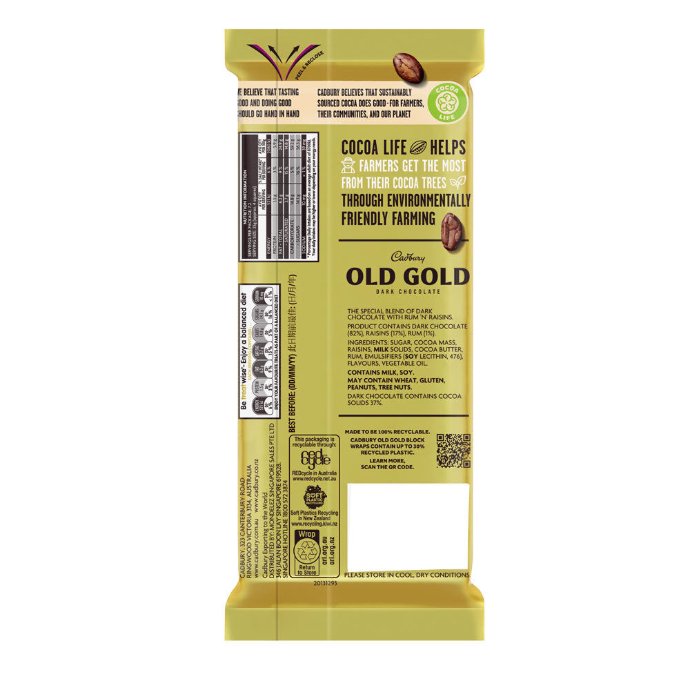 4052768-15pc-cadbury-old-gold-jamaica-rum-raisin-chocolate-bar-180g