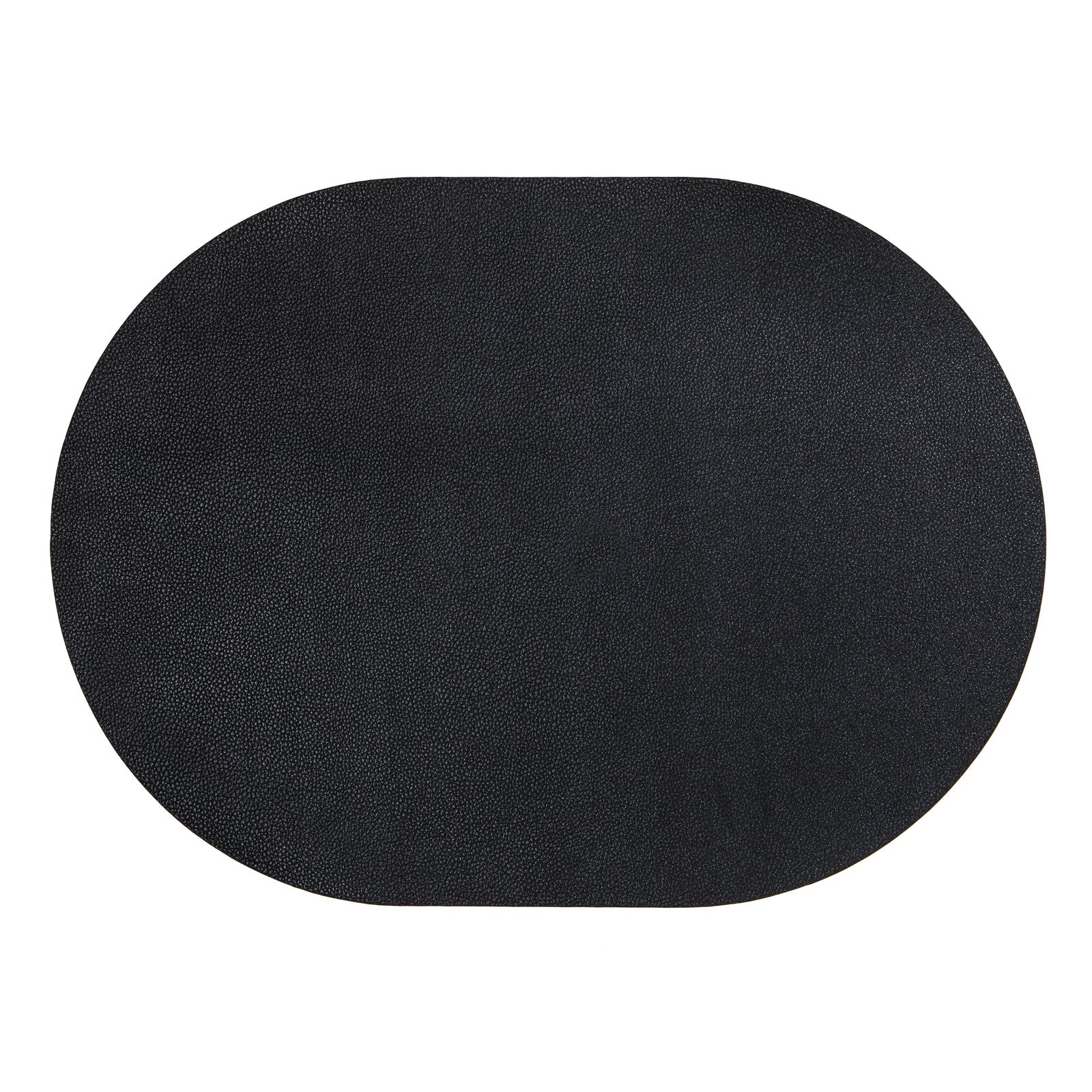 40986-02-4pc-ladelle-hugo-oval-black-vinyl-kitchenware-placemat-table-mat-33x44cm