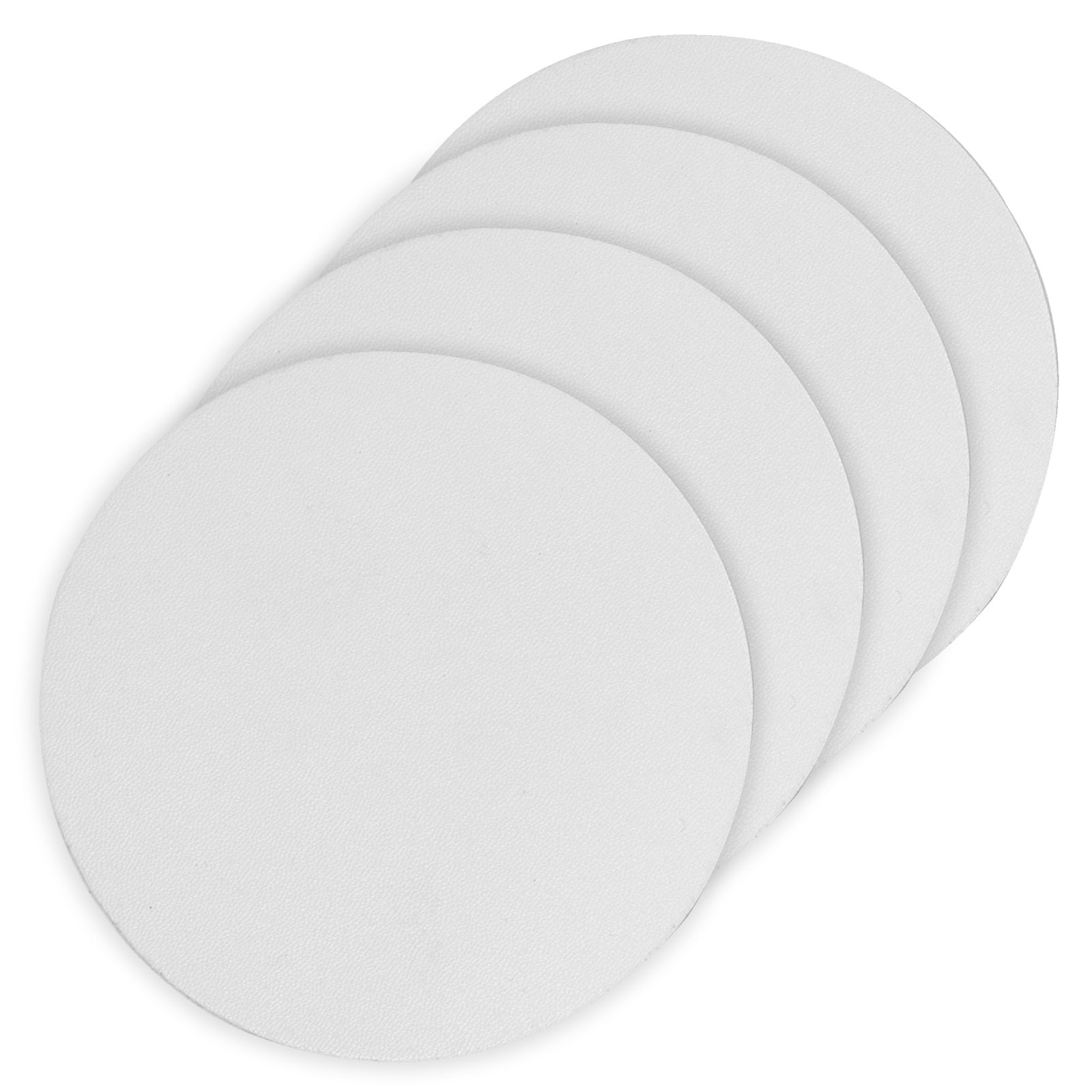 40989-02-4pc-ladelle-hugo-vinyl-round-drink-coasters-10cm-white