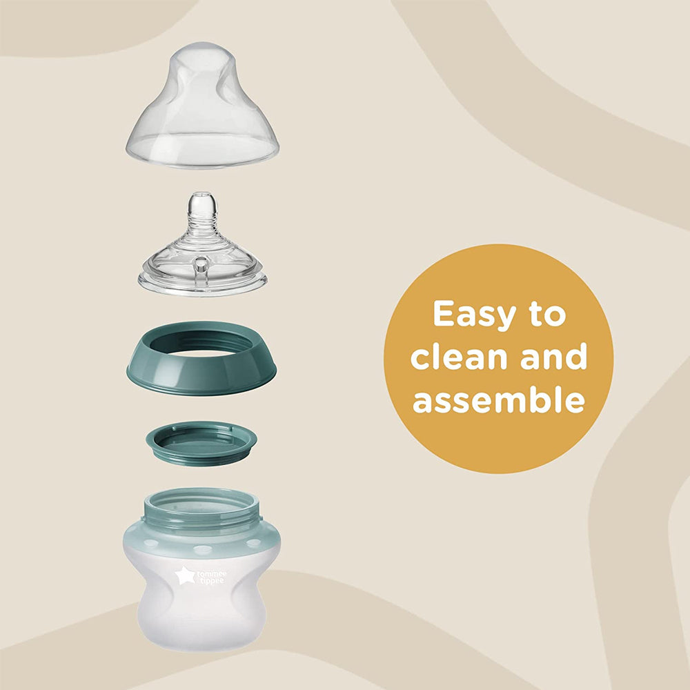 422727-2pc-tommee-tippee-150ml-silicone-baby-bottles-w-travel-lids-0m