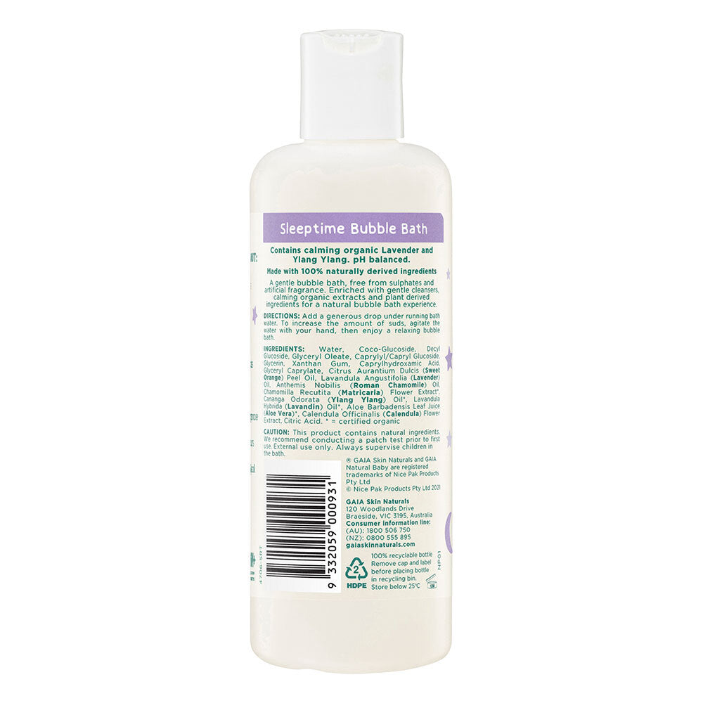 4706-srt-gaia-bubble-bath-sleeptime-250ml-baby-kids-6m