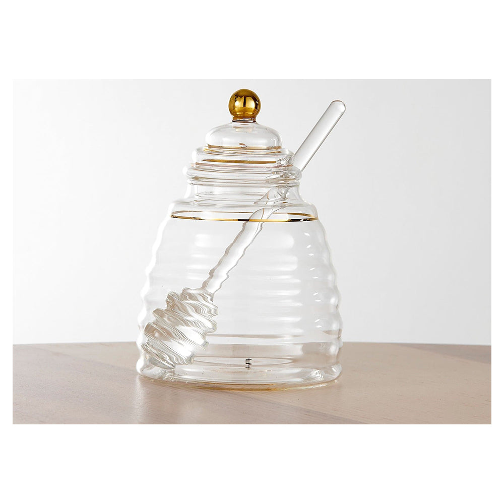 517639-ashdene-honey-bee-glass-honey-storage-pot