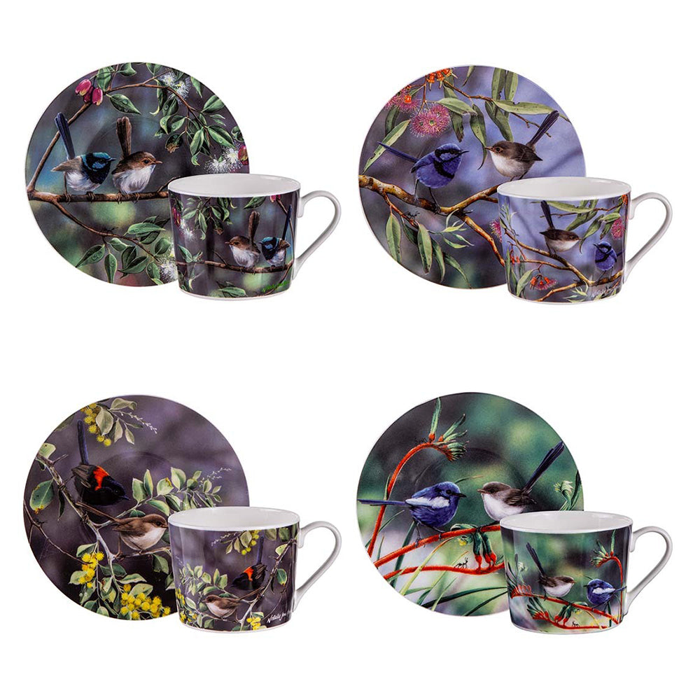 520885-ashdene-australian-wren-assorted-cup-saucer-set