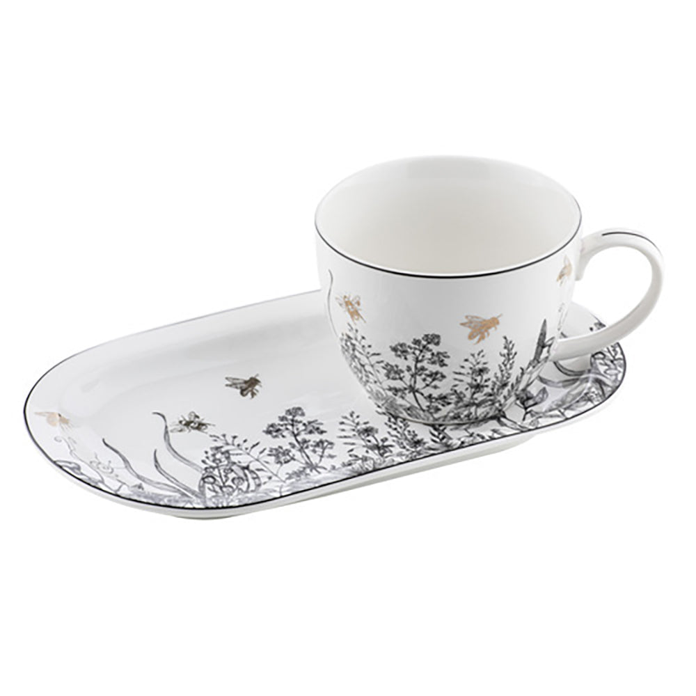 521012-2pc-ashdene-queen-bee-tea-drink-cup-mug-plate-saucer-set