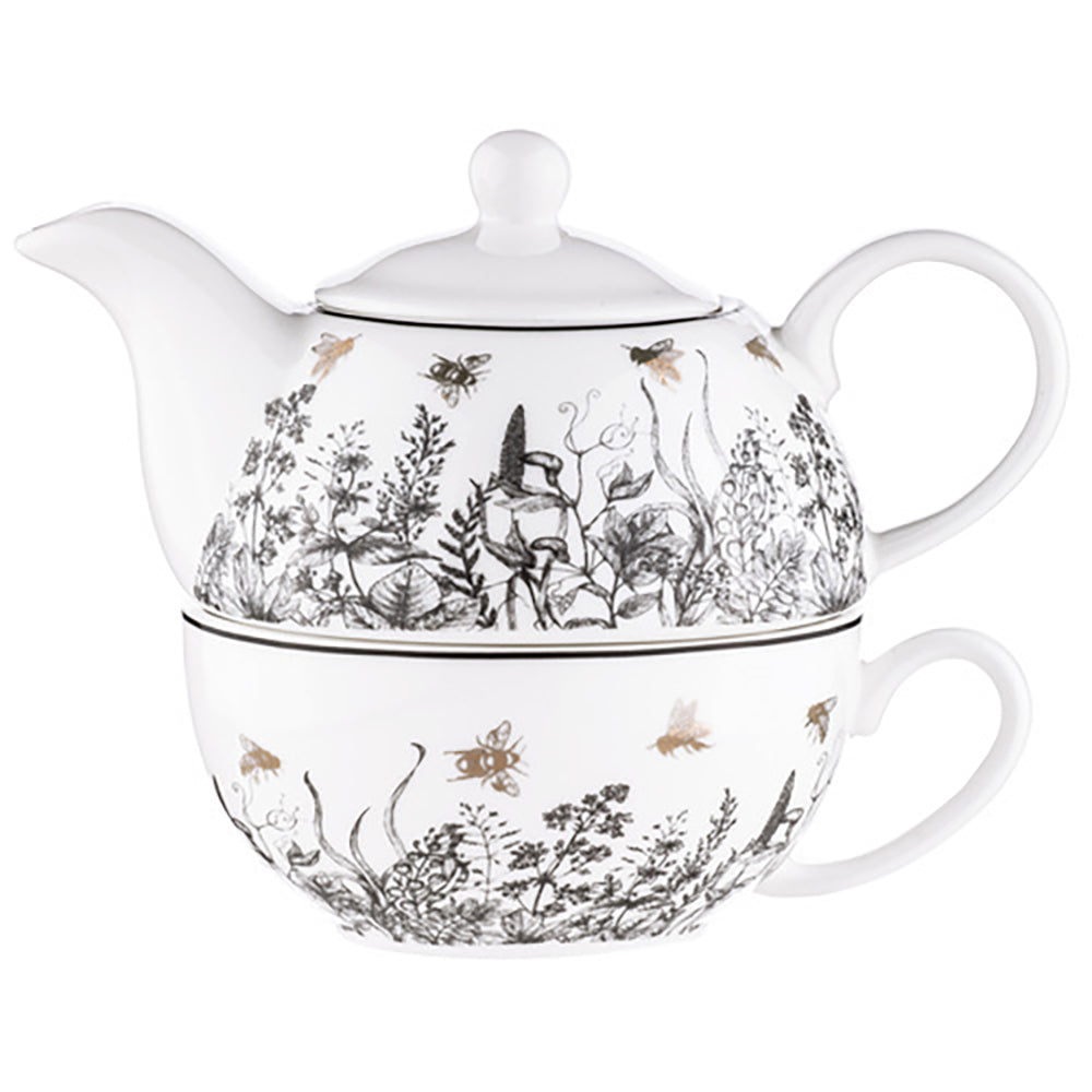 521015-ashdene-queen-bee-tea-for-one-teapot-teacup-set-w-infuser